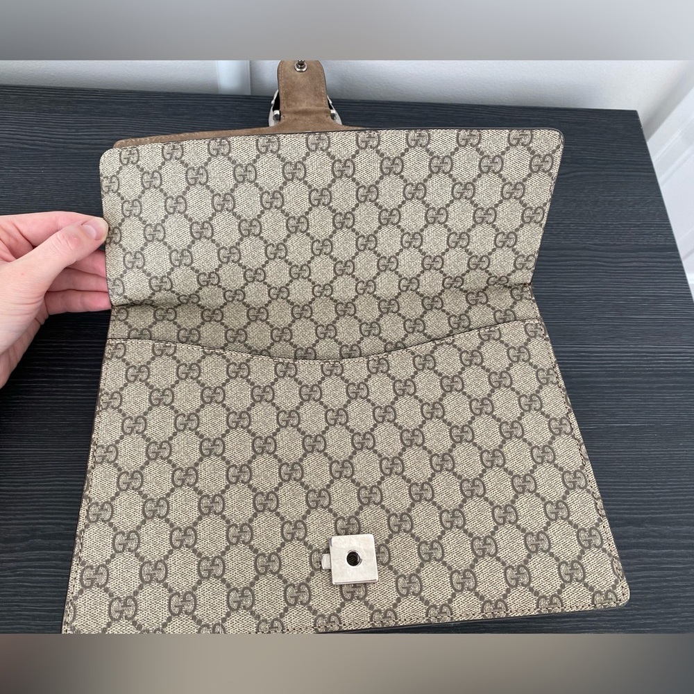 Authentic Gucci Dionysus medium GG shoulder bag beige - Picture 4 of 12